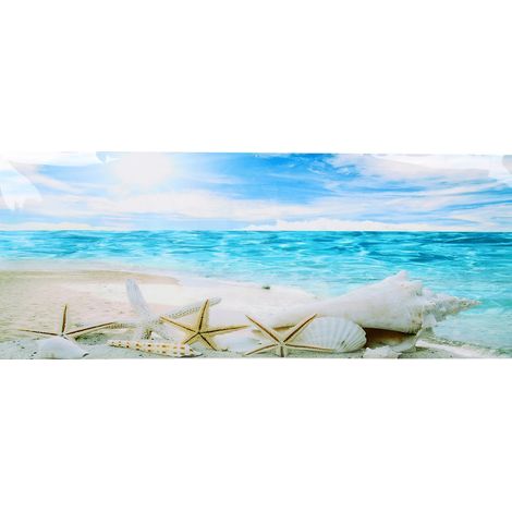 Dekorative Leinwand-Meereslandschaft-Hintergrundfolie aus PVC, 91 x 50 cm (1/5)