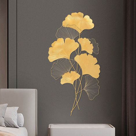 Objet mural Feuille de Ginkgo Tatouage mural Décoration Feuilles de Ginkgo Biloba (1/5)