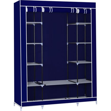 Armoire de rangement - Grande bleu Herzberg HG8009-BLU (1/5)