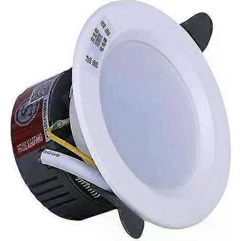 Große Notleuchte mit Ladefunktion, Bewegungsmelder, runde LED-Innenleuchte, 200–240 V, 15 cm (6 Zoll) (1/4)