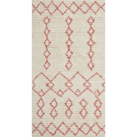 Teppich BUXAR Beige 80 x 150 cm Baumwolle (1/5)