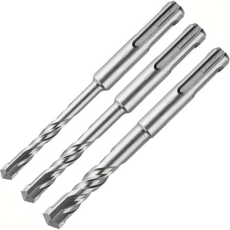 Juego de 3 brocas para hormigón Verto, SDS+, 6, 8, 10 x 110 mm