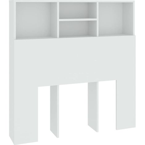 Maison Exclusive - Mueble cabecero blanco 100x19x103,5 cm (1/5)