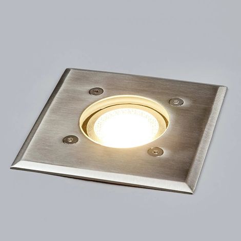 [GEBRAUCHT] B-Ware Lindby Bodeneinbauleuchte Bodenlampe Insa Edelstahl Glas Ip67 Transparent Gu10