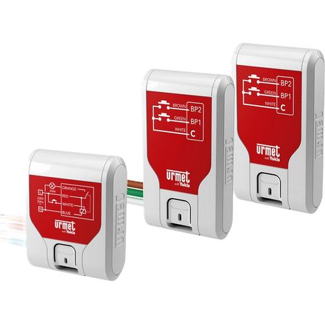 Kit va-et-vient UP composto da 1 x Relè a impulsi MTR500E-UP + 2 x Trasmettitori E2BP-UP - URMET YOKIS - KITVV-UP (1/3)