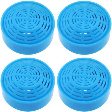 Lot de 4 filtres pour fontaine à chat : filtre de rechange pour fontaine à chat de 2 l, 4 filtres à charbon, filtre rond en acier inoxydable, pompe de rechange pour