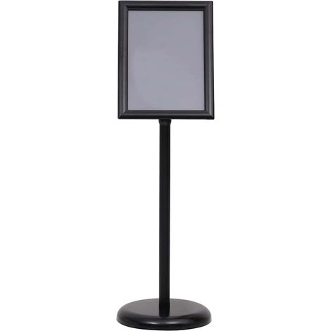 Maison Exclusive - Supporti per poster 2 pcs Nero 32.7 x 24 x 108 cm Alluminio