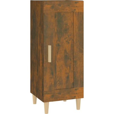 Sideboard/Anrichte/Buffet Räuchereiche 34,5x34x90 cm Holzwerkstoff LXWW293478 (1/5)