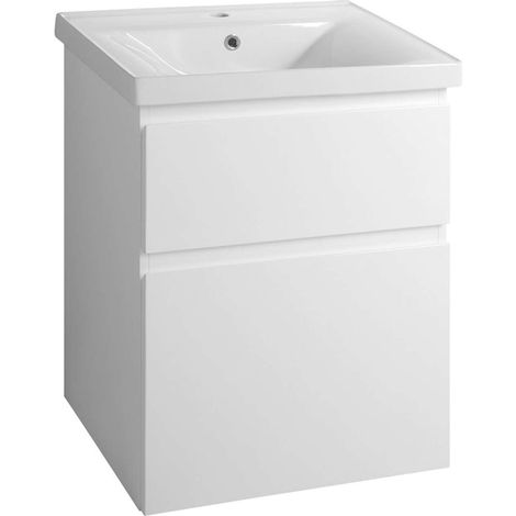 Aqualine Altair - Mobiletto per lavabo 57x73x45 cm, bianco AI260 (1/5)