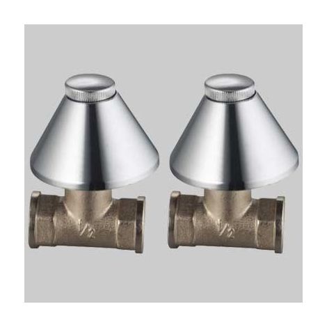 RUBINETTO INCASSO CON CAPPUCCIO - 1/2 Mod. 024 - 2 pezzi - PORTA & BINI CROMO LUCIDI