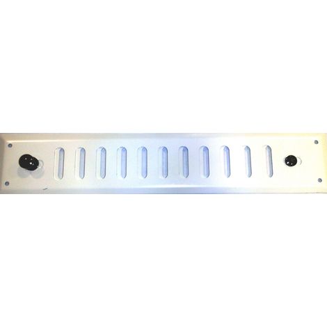 Griglia di ventilazione in alluminio laccato, L.24 x l.4,5 cm CENTRALE BRICO