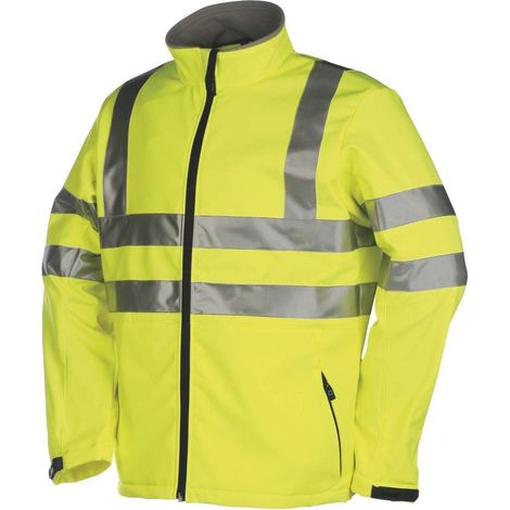 Veste Softshell Genova 9833 - Jaune fluo- taille XL - Sioen
