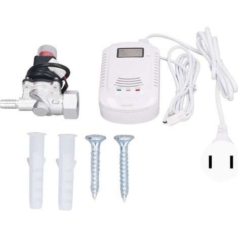 Soupape de coupure automatique de gaz avec alarme, régulateur stable pour vannes gaz/liquide, AC90-240V prise US (1/5)