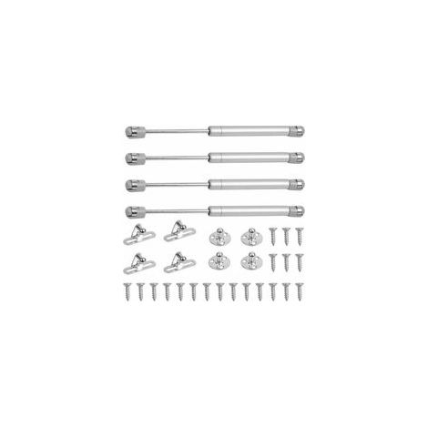 Vérin à gaz 100N pour meuble – Lot de 4 vérins 27 cm en acier laminé – Amortisseur silencieux pour portes et placards (1/4)