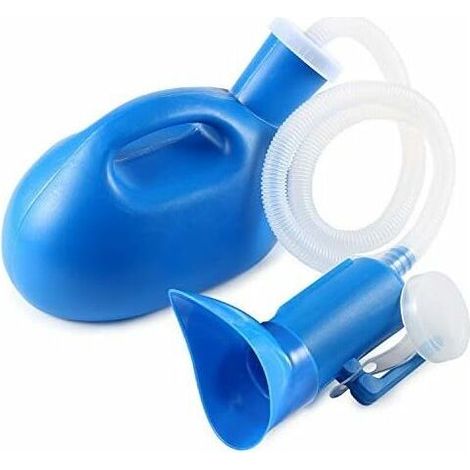 Bouteille urinoir portable 2000ml unisexe – Tuyau flexible pour voyage et camping – Étanche et réutilisable – Pour soins à l'hôpital (1/5)