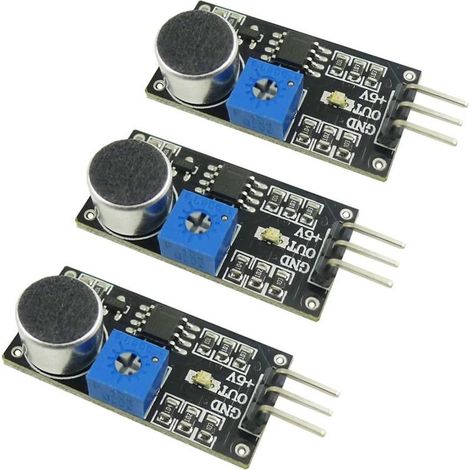 3 pièces 4 V - 6 V Module capteur de détection sonore Microphone Lm393 (1/5)