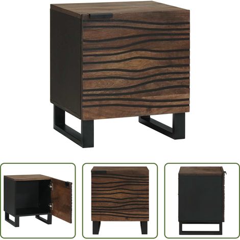 vidaXL Akazienholz Nachttisch - Nachttisch Walnuss 40 x 33 x 46 cm Massivholz Akazie (1/5)