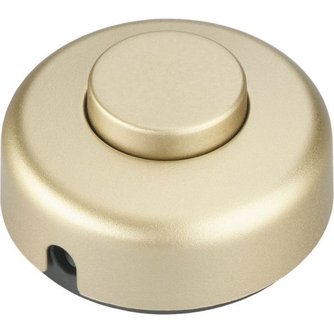 interBär 5062-010.01 Tretschalter Gold 1 x Aus/Ein 2 A 1 St.