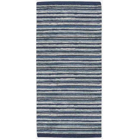 Tappeto passatoia cucina bagno antiscivolo Laos Blue