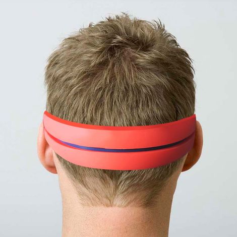 Guide de coupe pour coupes droites, patron de rasage pour nuque antidérapant, outil de coiffure sans les mains pour un style barber professionnel. (1/4)