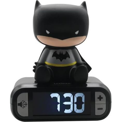 BATMAN - Réveil digital avec veilleuse lumineuse en 3D et effets sonores - LEXIBOOK (1/5)