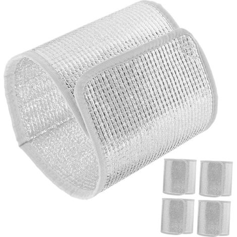 CCYKXA Insulated Plant Pots for Outdoor Plants - Winter - Pack of 5 Self-Adhesive Aluminum Foil Covers - Double Thermal Insulation - Frost Protection for Potted Plants