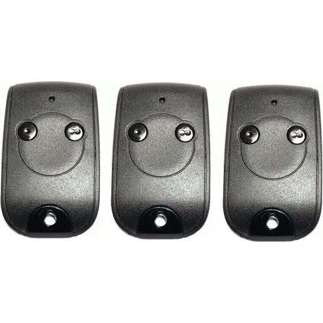 Debuns – Télécommande 2 canaux 433.42MHz pour moteurs de portails et portes de garage – Batterie lithium 240mAh – Portée 50m – Matériau ABS durable (1/2)
