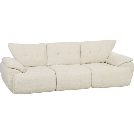 Canapé 3 places, 260 cm, chenille, canapé modulable sans cadre avec assise extra large et profonde et accoudoirs larges (1/5)