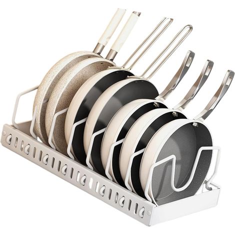 Étagère de rangement coulissante de cuisine avec étagères multi-compartiments en acier au carbone pour armoires, comptoirs, étagère à ustensiles de cuisine antirouille (1/4)