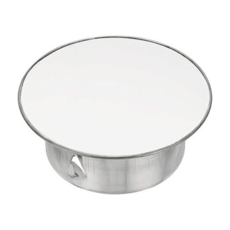 Couvercle de cheminée, étanchéité réglable, couvercle de trou rond, adapté aux tuyaux de diamètre 90 mm, argent - 1 pièces (1/5)