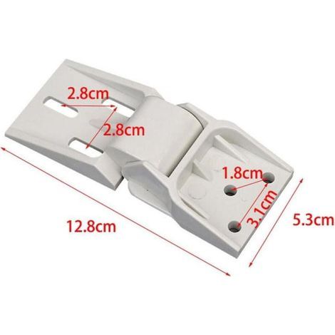 (3 trous) 2 charnières universelles pour congélateur coffre, adaptées aux petites charnières de congélateur, charnières à contrepoids pliables