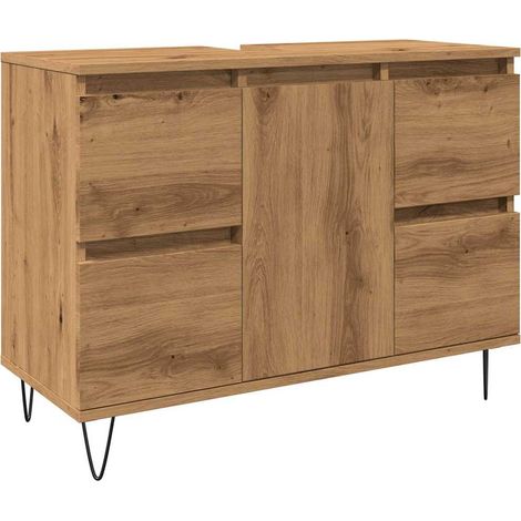 Maison Exclusive - Mueble de baño madera de ingeniería roble arti (1/5)