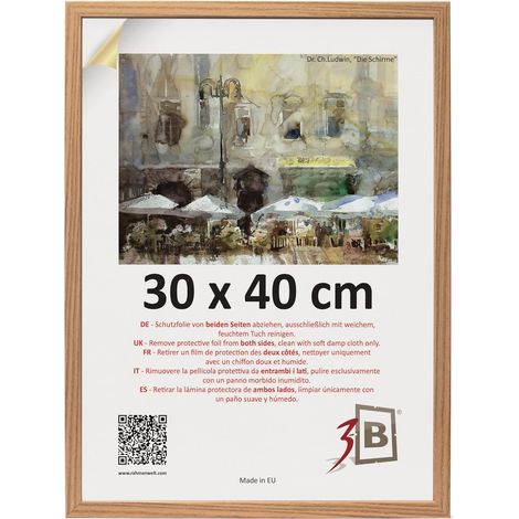 Cornice per Foto Poster Legno Classica Elegante Marrone 30x40 cm (1/4)