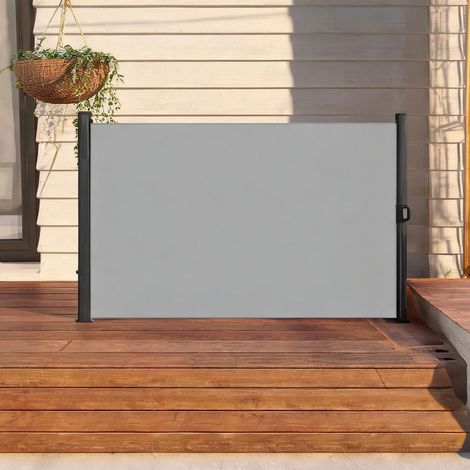 Store banne gris clair en polyester 400 x 4 x 180 cm (1/5)