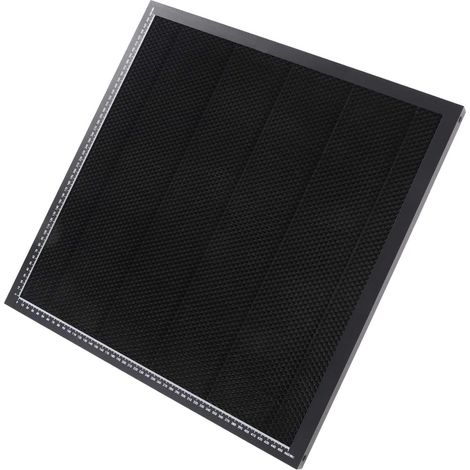 Table de découpe laser en acier allié dur à dissipation thermique rapide, structure alvéolaire en forme de ruche, pour graveur laser 500 x 500 mm (1/5)