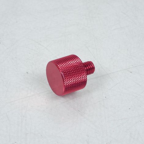 Lenkerendkappe m8 1.25 Aluminium Steigung rot teknix für Motorrad (1/4)