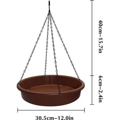 Fontana solare per uccelli da esterno, vasca per uccelli con pompa solare per fontana per giardino e prato (da appendere) (1/2)