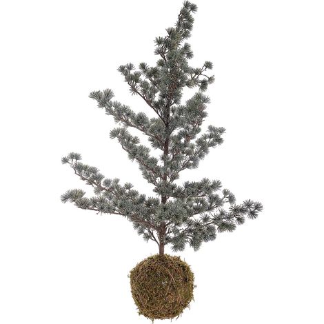 Pino di Natale "Kokedama" ghiacciato decorazione natalizia h 115 cm -115 cm (1/2)