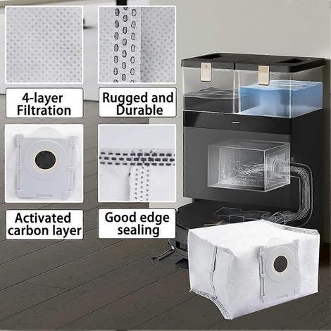 Set di accessori per aspirapolvere Ecovacs Deebot X8 Omni/X8 Pro Omni: spazzola principale in gomma, filtro HEPA, rulli tergicristalli, spazzole laterali, sacchetto raccoglipolvere. (1/5)