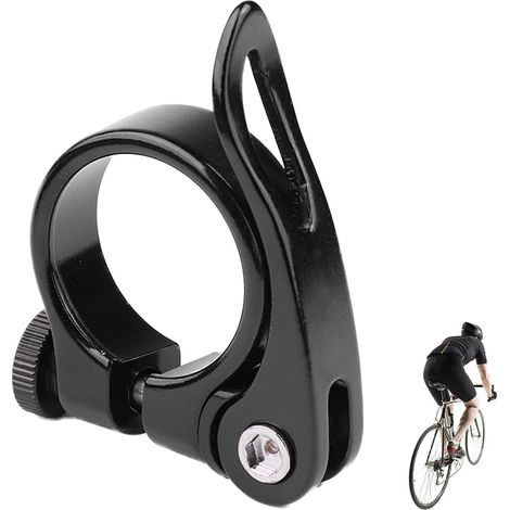 Pince de tige de selle à dégagement rapide, pince de selle pour le cyclisme, Collier de tige de ergonomique à dégagement rapide, Pince de siège polyvalente de , pince de de légè (1/5)