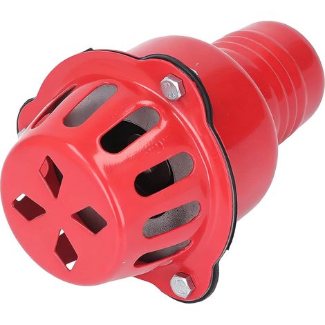 Clapet de Pied de Pompe À Eau, Clapet Anti-Retour Plat de 2 Pouces en Alliage D'Aluminium Rouge pour Filtre Basse Pression de Piscine, Compatible Avec Les Pompes Auto-Amorçantes (1/5)