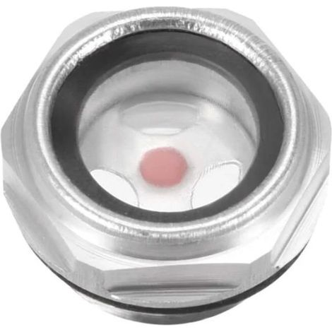 Jauge de niveau d'huile en verre 1/2PT – Raccords en aluminium à filetage mâle – Joint torique pour réservoir de compresseur (1/5)