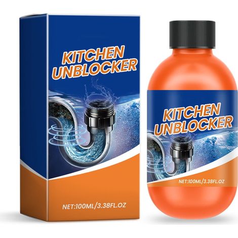 Désengorgeur De Canalisation - Produit Chimique Pour Nettoyage De Tuyaux - Pour Évier Toilette Baignoire Douche - 100 ml (1/5)
