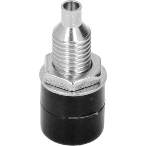 Douilles Banane M6 4mm - 100 Pièces Connecteurs Électriques Haute Qualité pour Câbles - Noir (1/5)