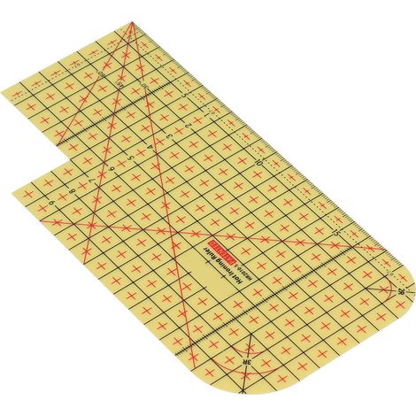 Règle de mesure à bord chaud, outil de mesure de repassage résistant aux hautes températures, adapté au repassage domestique (HR2010-S)
