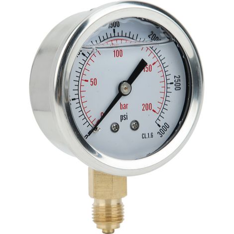 Manomètre radial TS PGG604-200bar 1/4BSP Y60 pour la mesure de pression domestique (1/5)