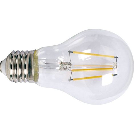 Bombilla con filamento Led estándar transparente DUOLEC E27 luz fría 8W - (1/2)
