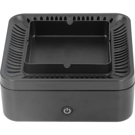 Cendrier sans fumée gris pour la maison ou le bureau, avec chargeur USB et purificateur d'air à ions négatifs et grand volume d'air. (1/5)