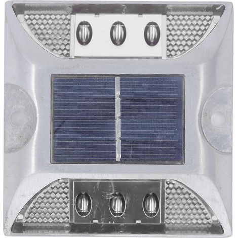 Balise de signalisation routière en aluminium moulé sous pression, alimentée à l'énergie solaire, pour allées, marches, trottoirs et escaliers en extérieur (étanchéité IP68)