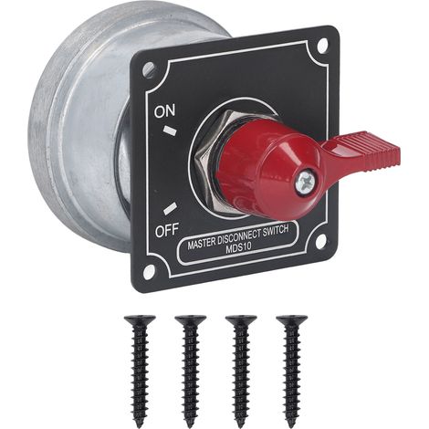 2,5-Zoll-Griff-Hauptbatterietrennschalter, 125 A, Hochleistungsausführung, DC12V-Abschaltung für Rennwagen. (1/5)